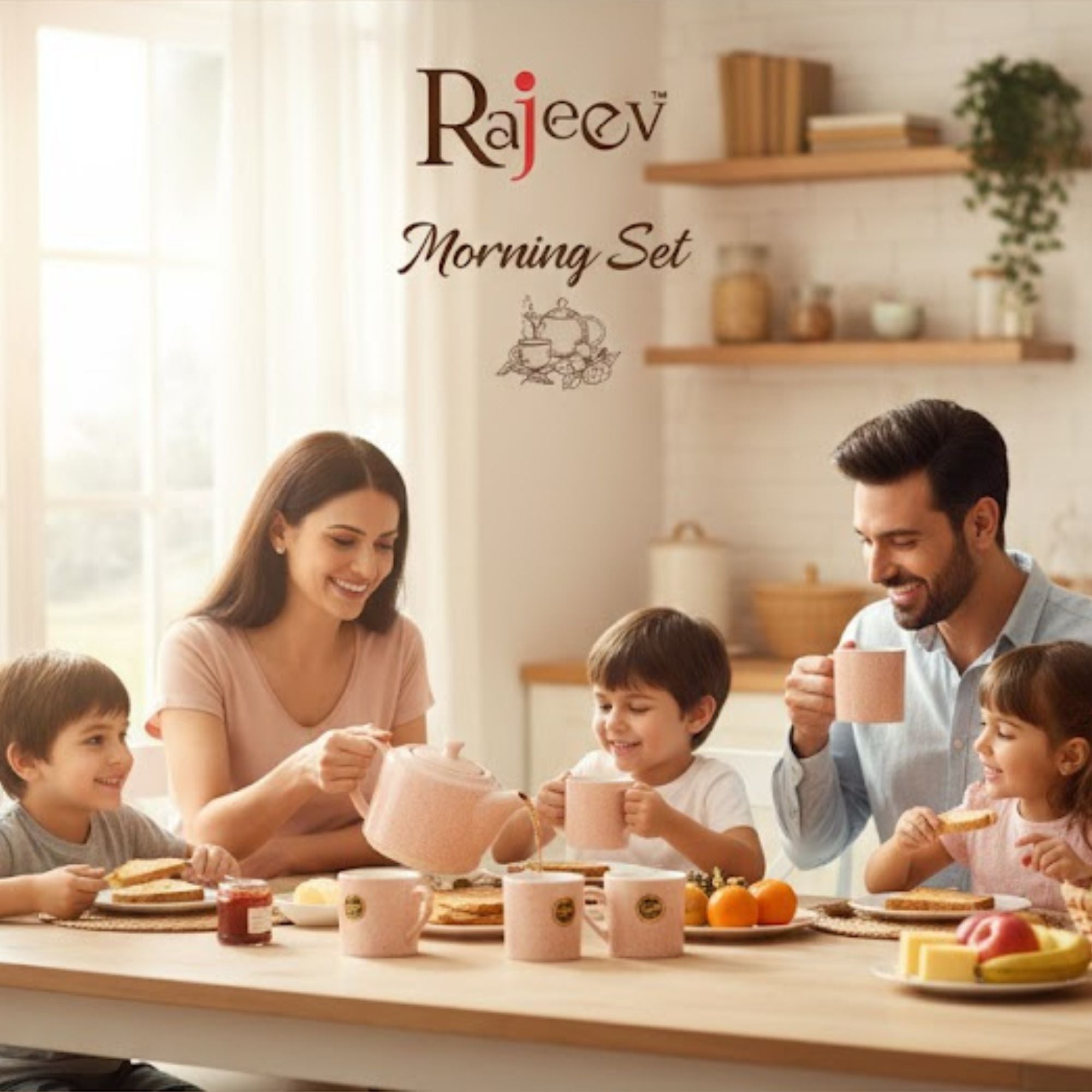 Dusty Rose Good Morning Set Rajeev