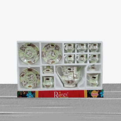 Pista Green Kettle Set Luster Rajeev