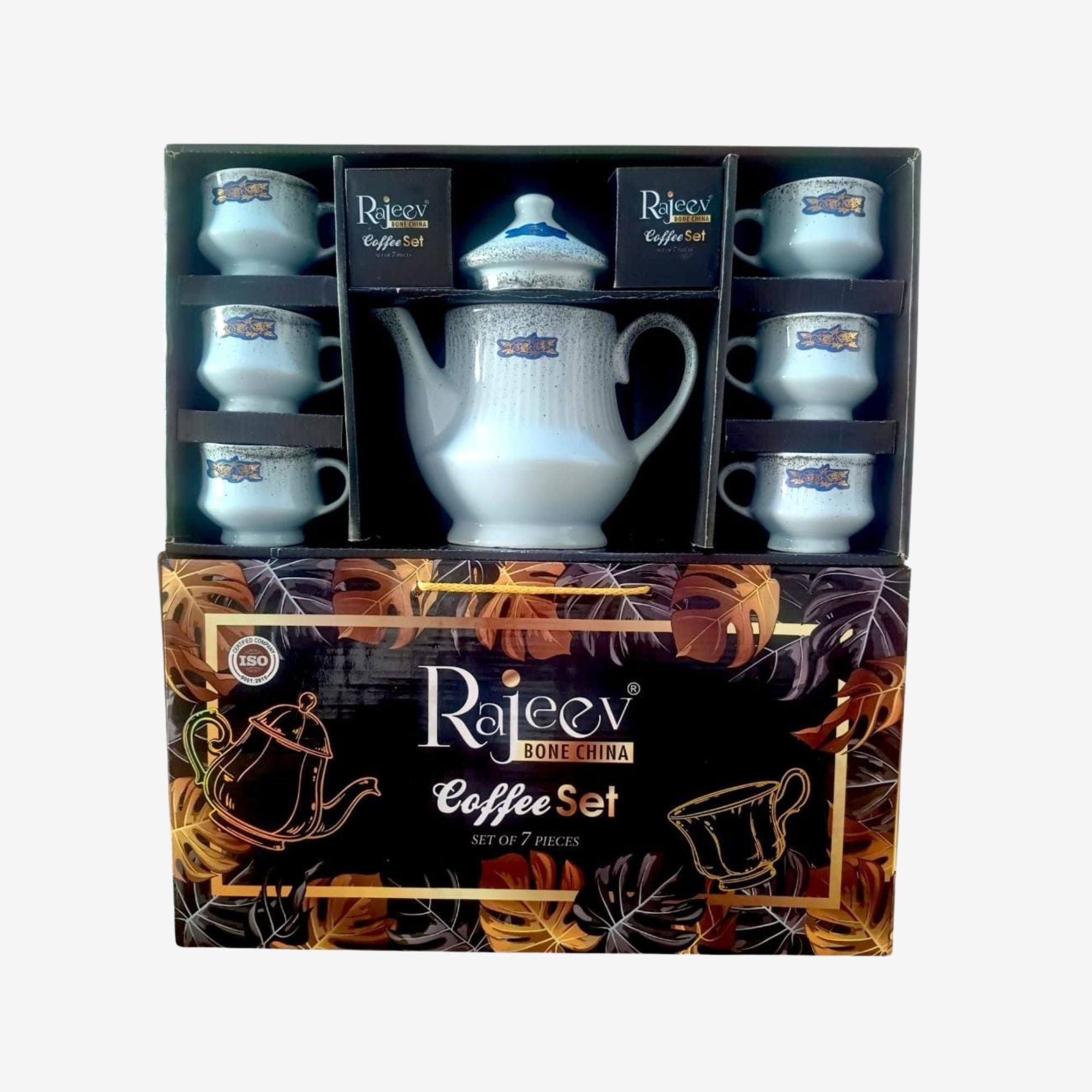 White Premium Ceramic Coffee Set  (7. PCS. Set)